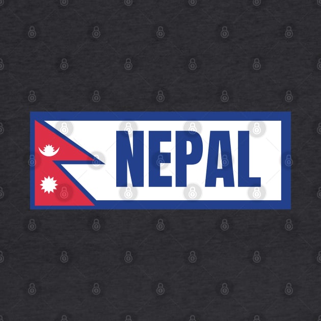 Nepal with Flag by aybe7elf